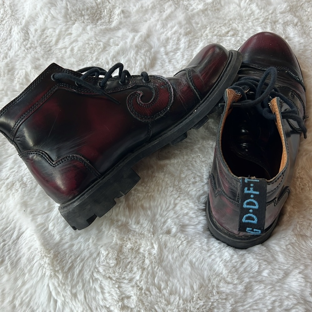 Fluevog Derby Swirl 5-eye Boots - Picture 2 of 5